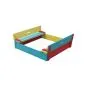 Sandbox wood square 120x120cm, colored