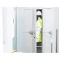 Broom closet cabinet grey 90x184cm
