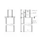 Post support bracket ø60x950mm