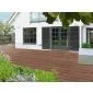 WPC Decking board composite brown 360cm (21x145mm)