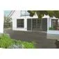 WPC Decking board composite black 360cm (21x145mm)