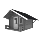 Lodge cabin Goteborg 3.66x3.66m (50mm)