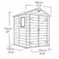Garden shed 185x152x226cm	