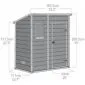 Garden shed 185x111cm
