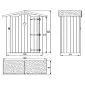 Garden cabinet impregnated