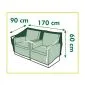 Garden furniture cover for Loungeset for 2-seater