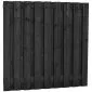 Wooden black Fencing pine with concrete  200x190cm (19pl)