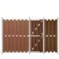 Fence panel WPC aluminum 180x180cm