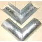 Connector palisade bracket, galvanized corner connection ø10cm