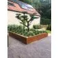 Corten steel planters square 47x47x50cm