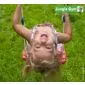 Wooden play house Jungle Hut swing 240x221cm