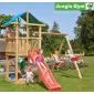 Wooden play house Jungle Hut swing 240x221cm