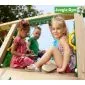 Wooden play house Jungle Hut climbing
