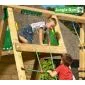 Wooden play house Jungle Hut climbing