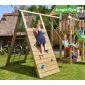 Wooden play house Jungle Hut climbing