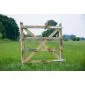 Garden gate oak frame 120x120cm
