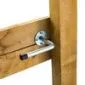 Garden gate oak frame 90x150cm