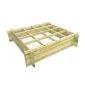 Raised garden bed table 100x100cm
