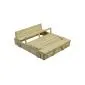 Sandbox wood car 120x100cm